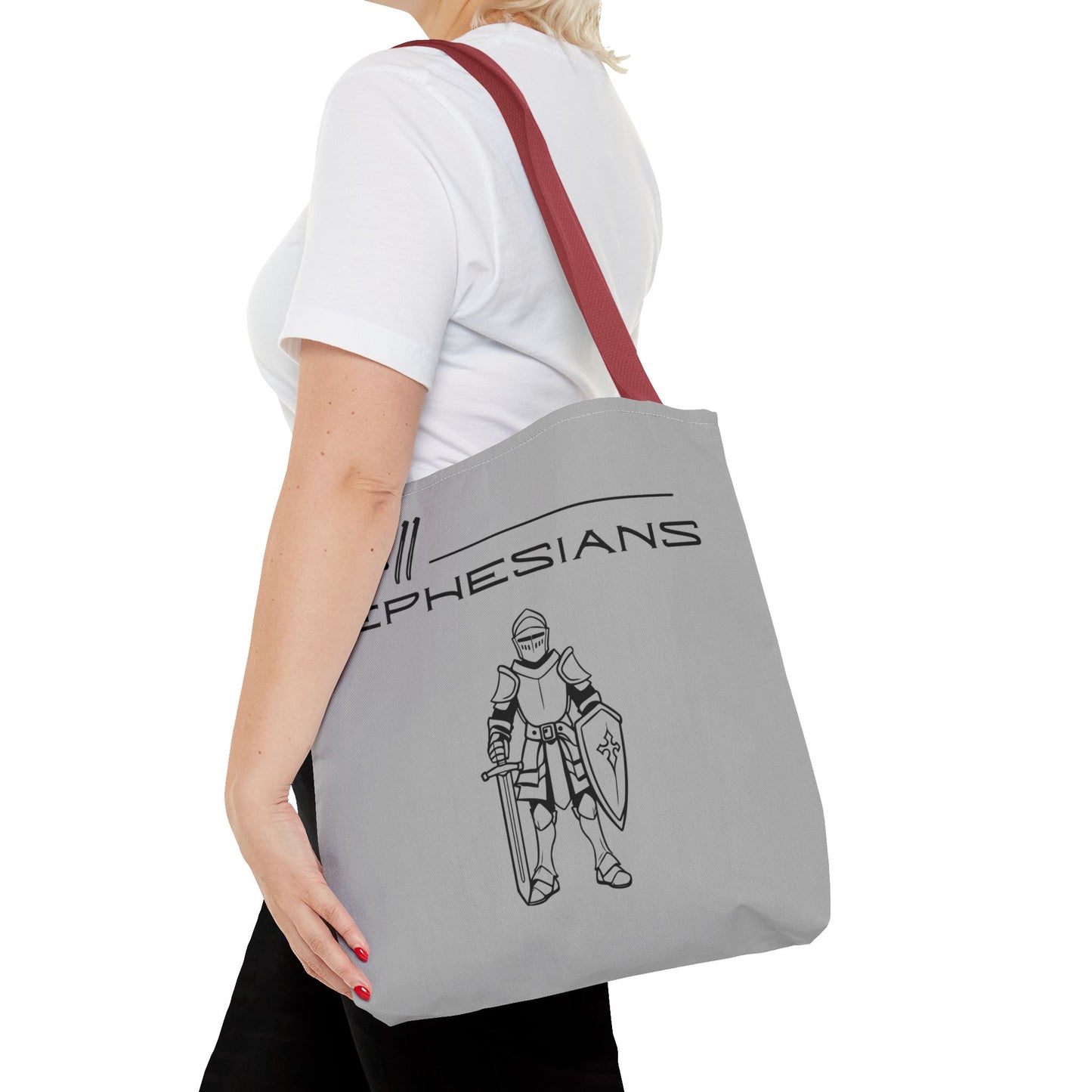 Ephesians 6:11 Full Armor of God Tote Bag (AOP)