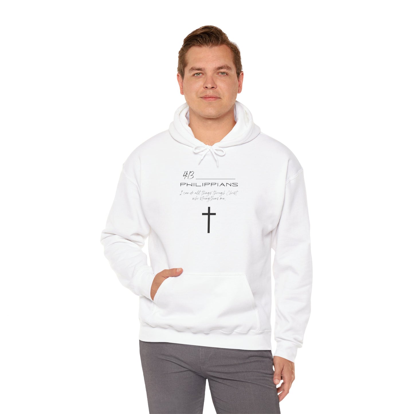 Philippians 4:13 Unisex Heavy Blend™ Hooded Sweatshirt