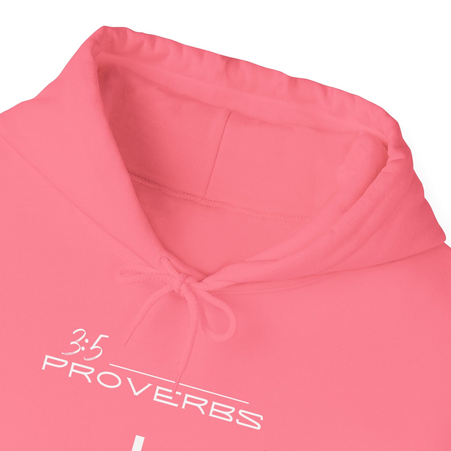 Proverbs 3:5 w/ Full Scripture On Back Unisex Heavy Blend™ Hooded Sweatshirt