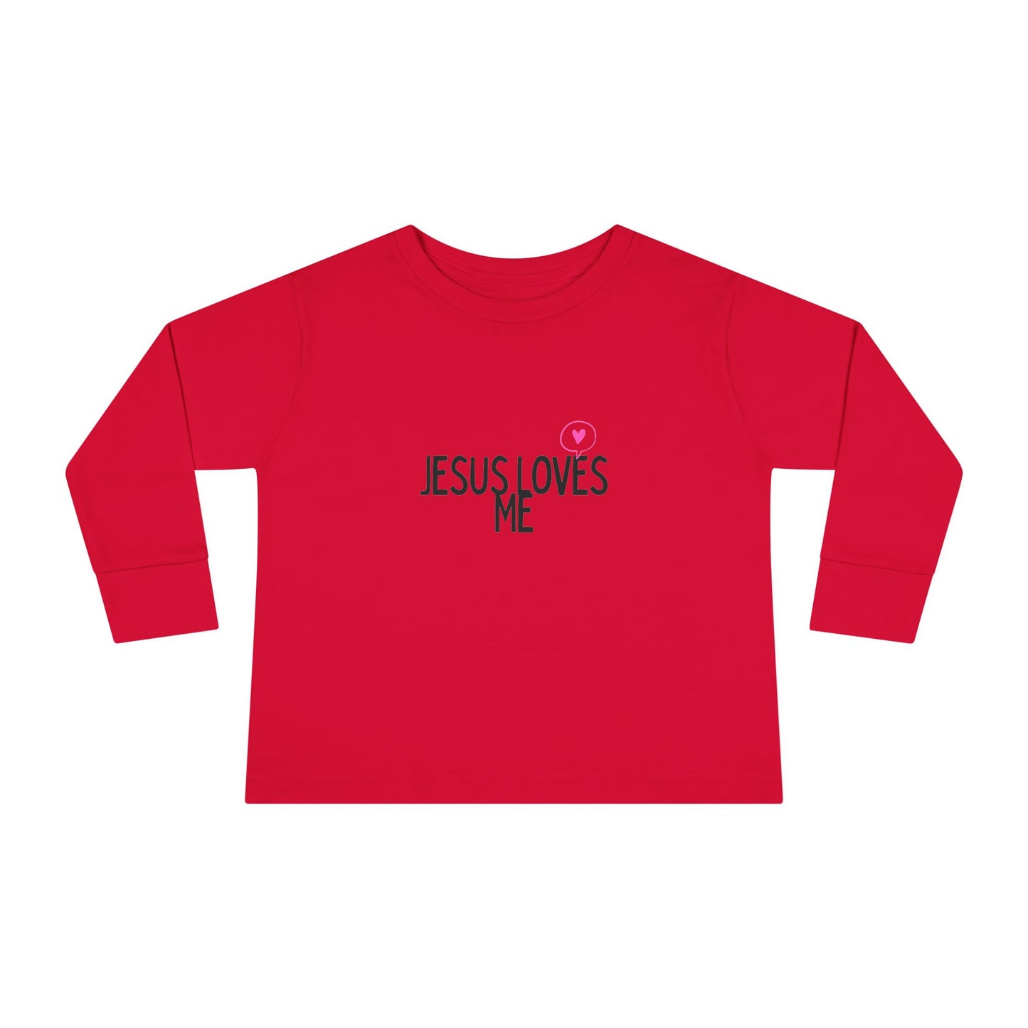 Jesus Loves Me Toddler Long Sleeve Tee