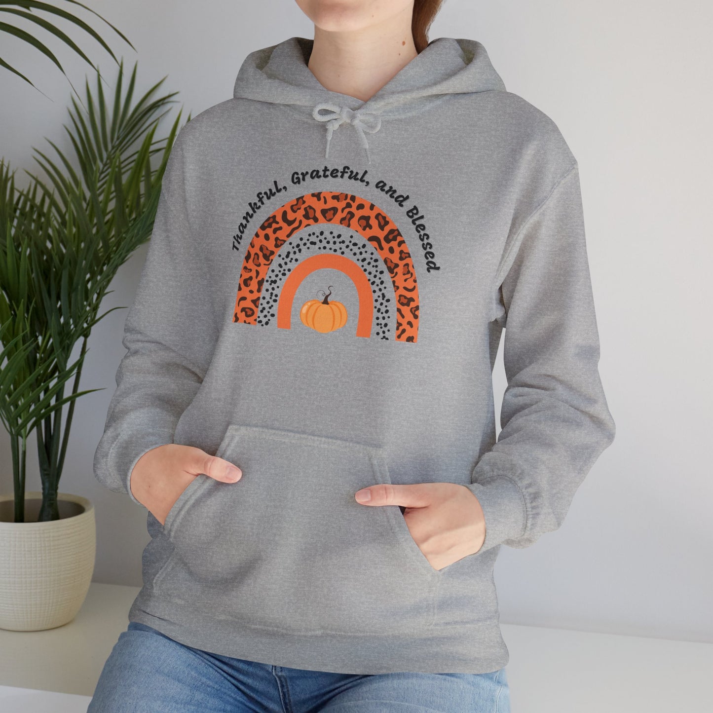 Thankful Grateful Blessed Unisex Heavy Blend™ Hooded Sweatshirt