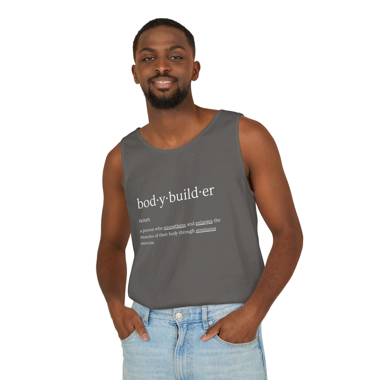 Bodybuilder Definition Unisex Garment-Dyed Tank Top