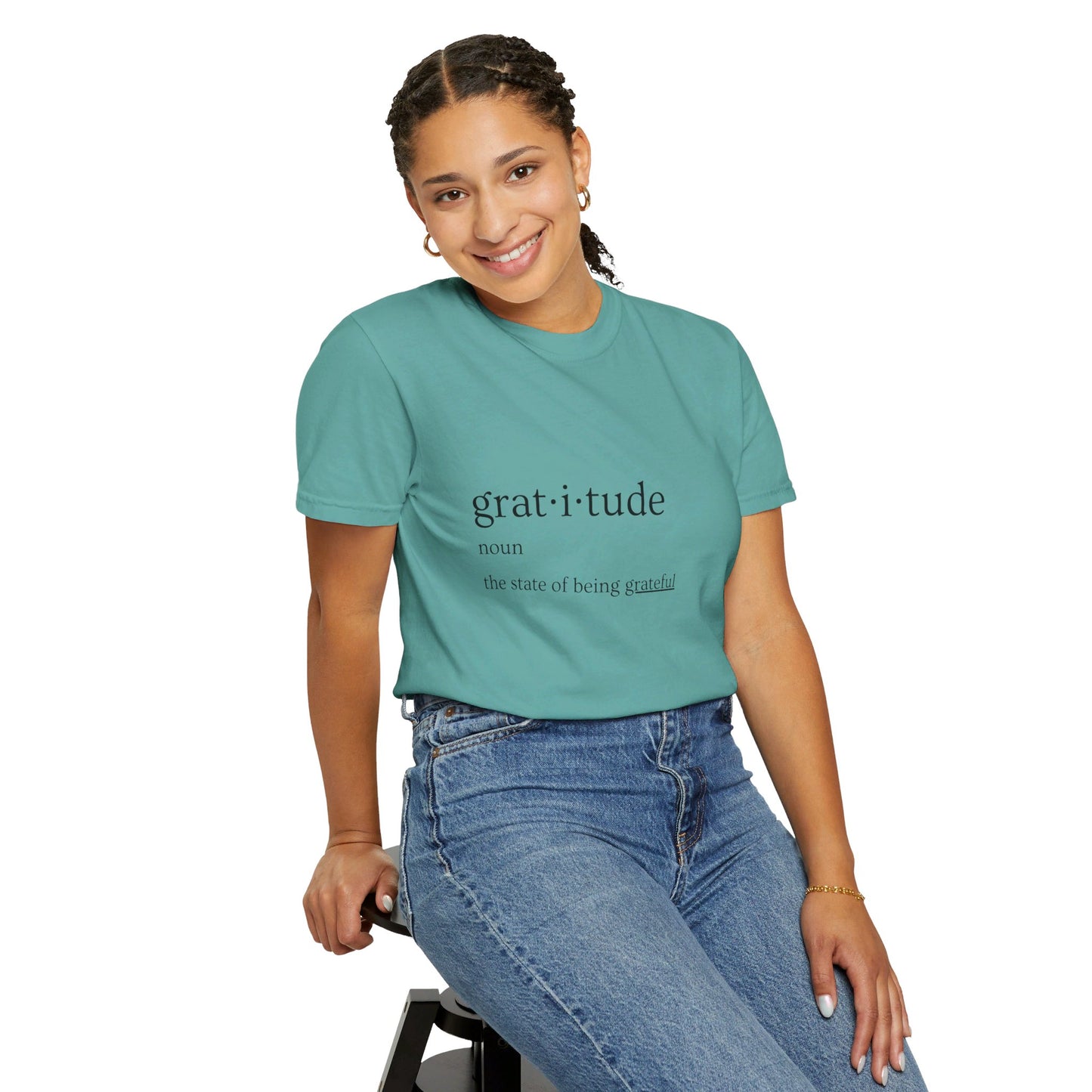 Gratitude Definition Unisex Garment-Dyed T-shirt