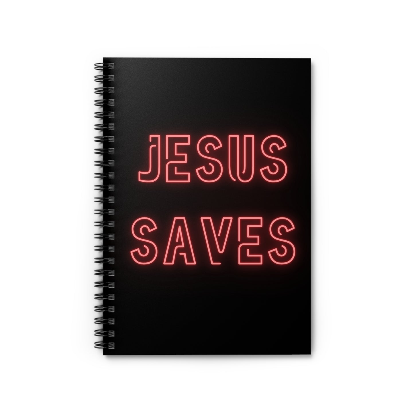 Jesus Saves Spiral Notebook - Ruled Line