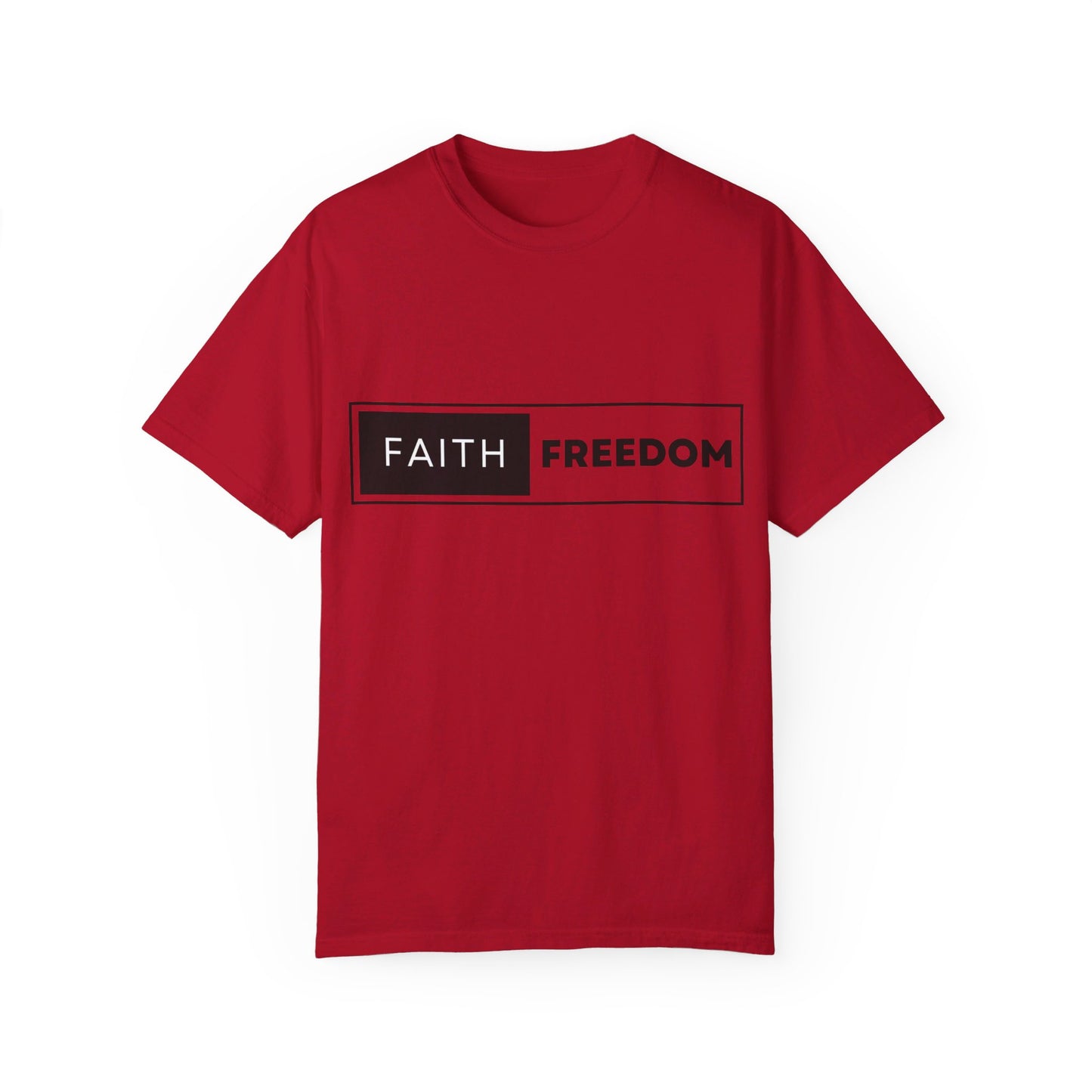 Faith Freedom Unisex Garment-Dyed T-shirt