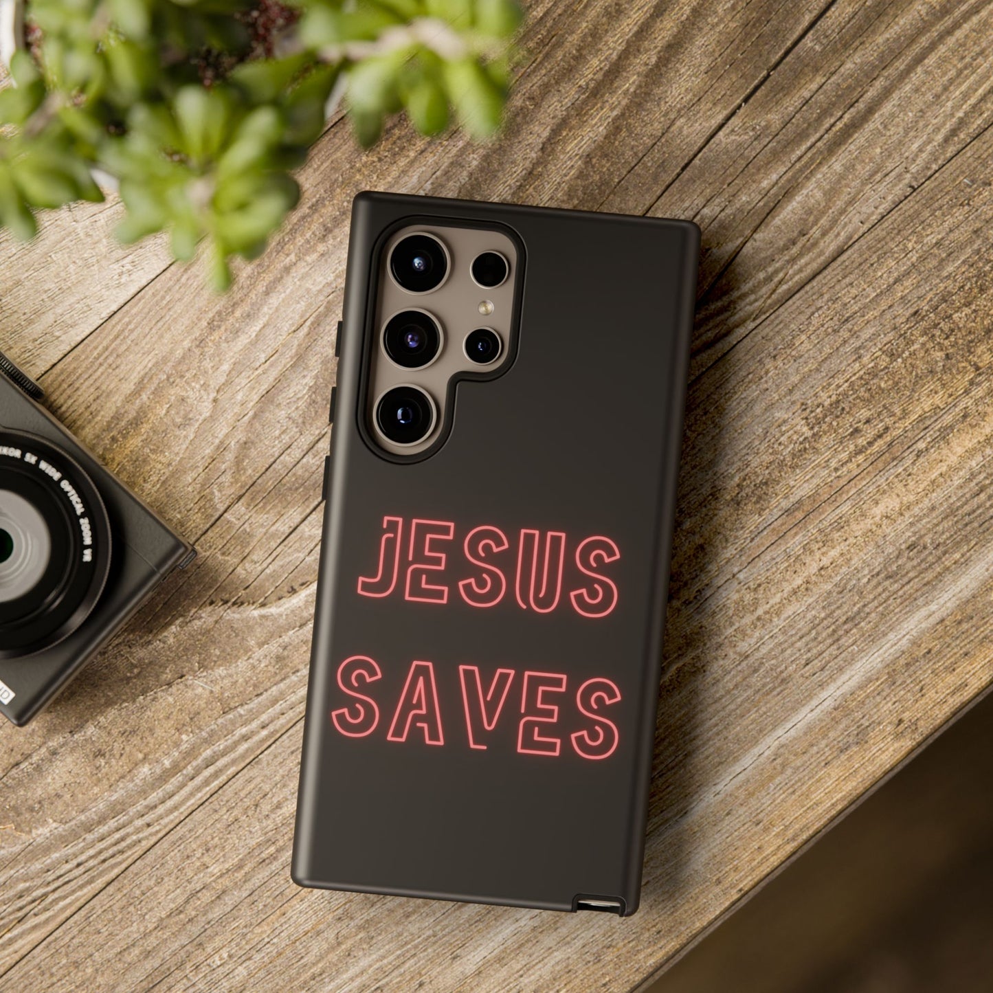 Jesus Saves Neon Signage Tough Cases Iphone Samsung Google