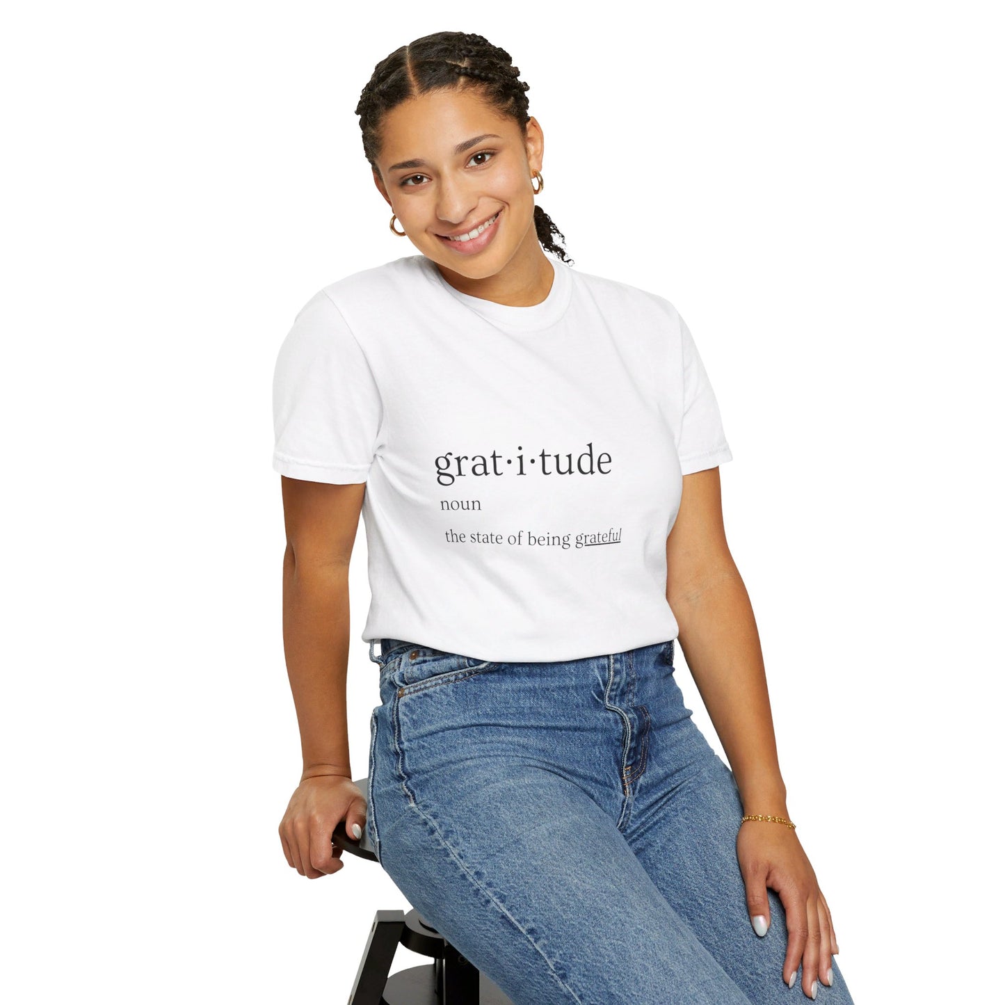 Gratitude Definition Unisex Garment-Dyed T-shirt