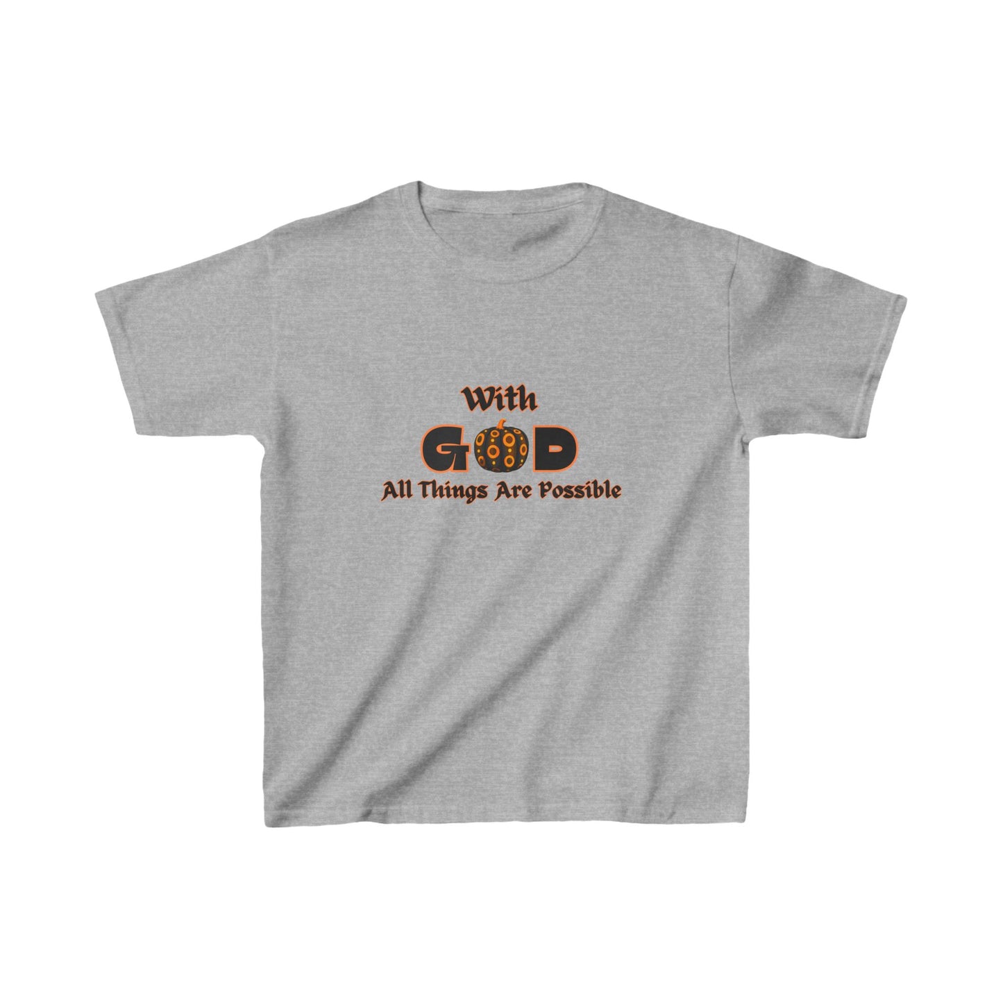 With God All Things Are Possible Kids Heavy Cotton™ Tee