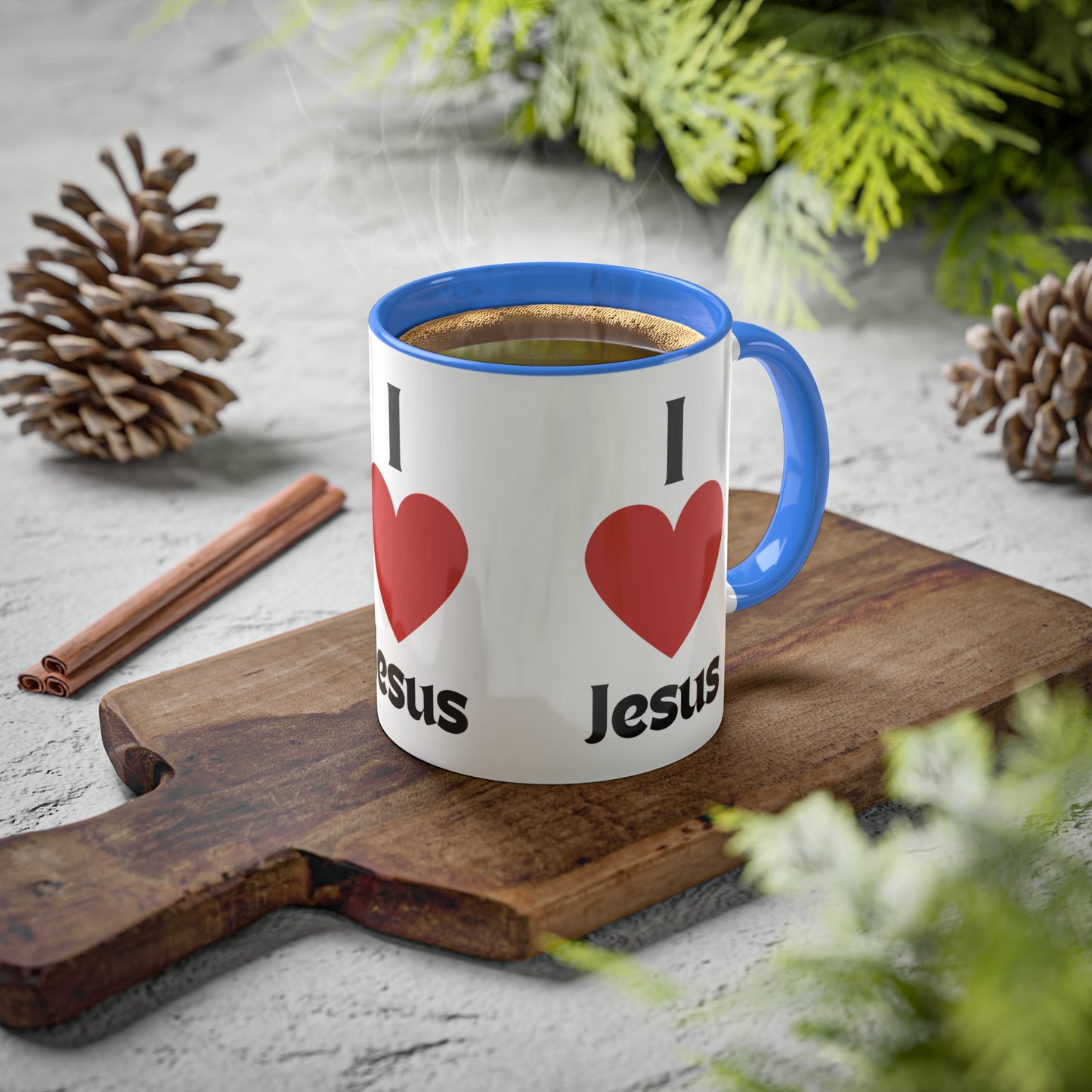 I love Jesus Colorful Mugs, 11oz