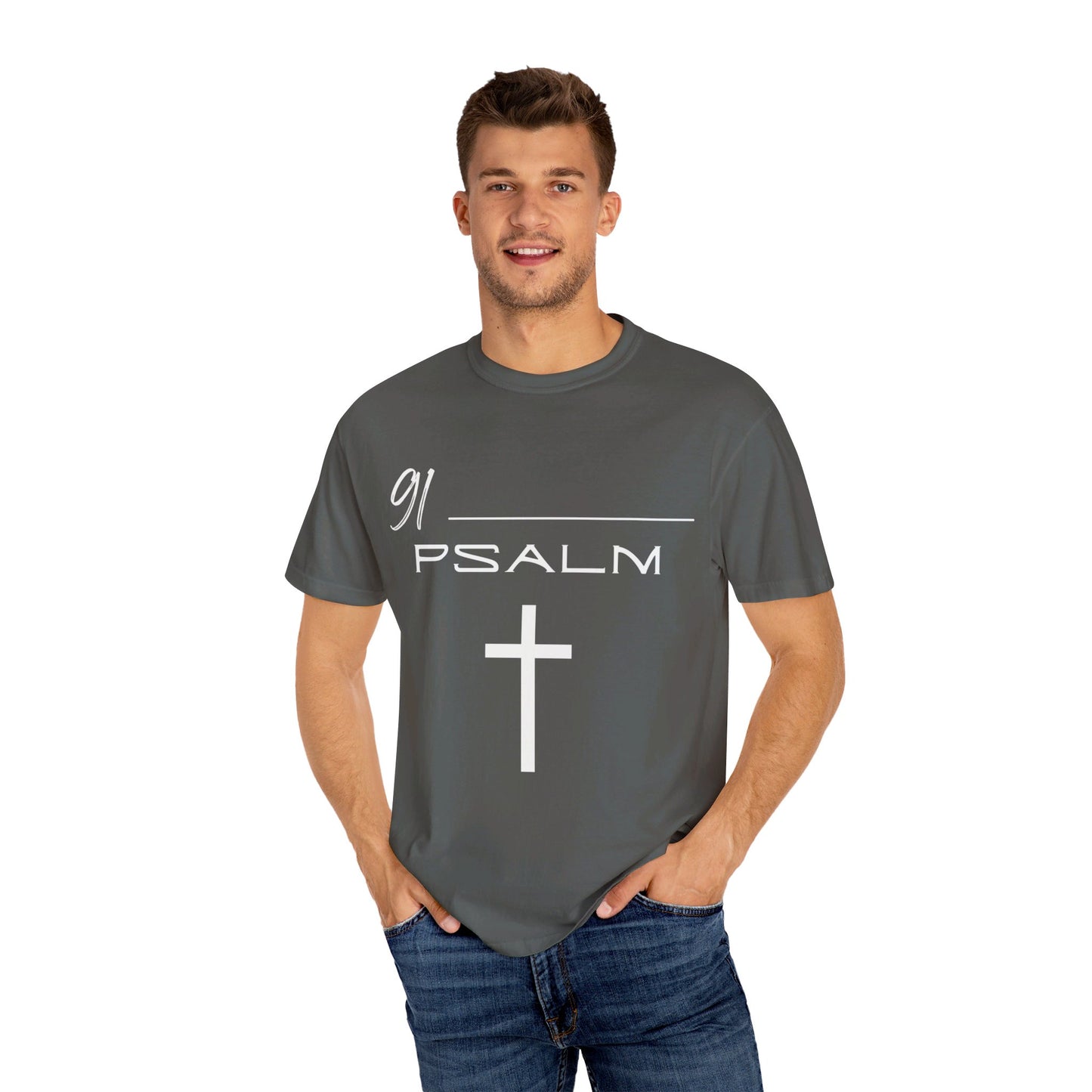 Psalm 91 Unisex Garment-Dyed T-shirt