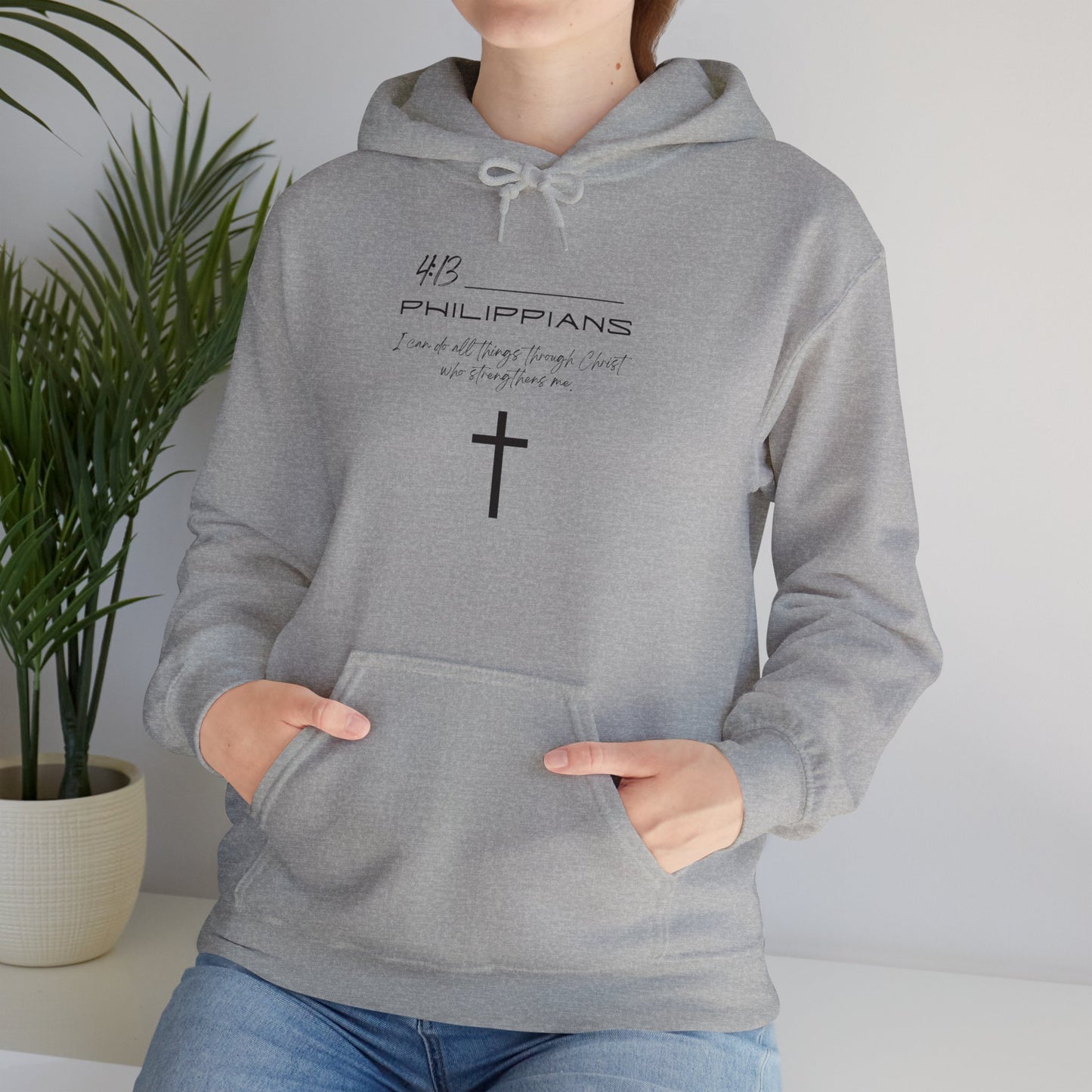 Philippians 4:13 Unisex Heavy Blend™ Hooded Sweatshirt