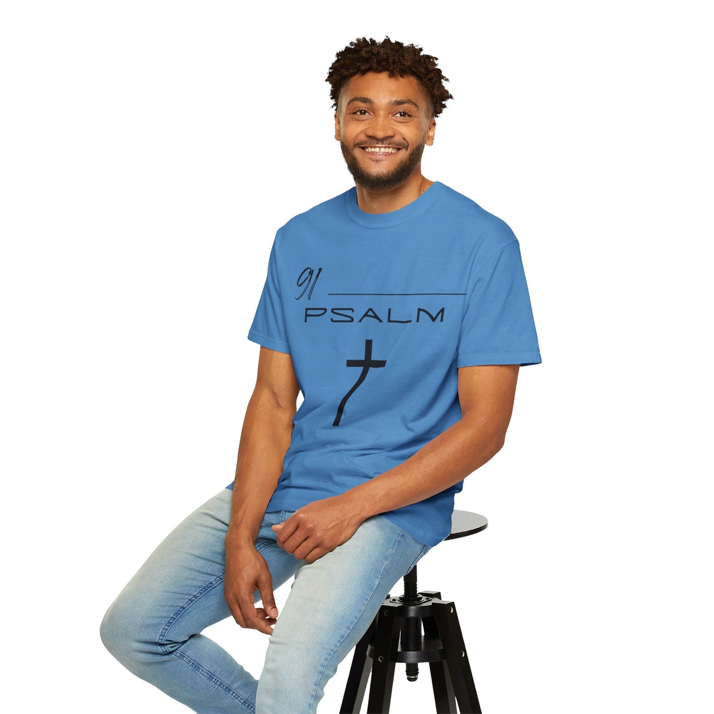 Psalm 91 Unisex Garment-Dyed T-shirt