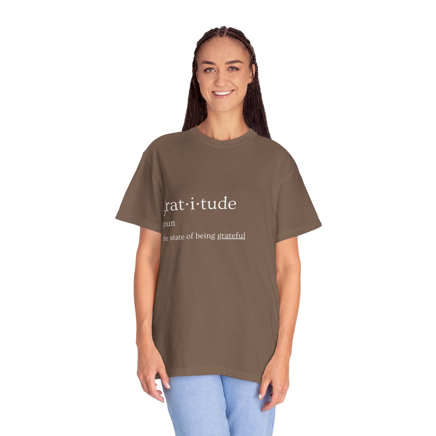 Gratitude Definition Unisex Garment-Dyed T-shirt