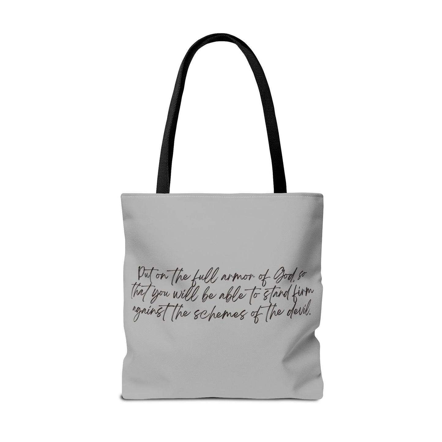 Ephesians 6:11 Full Armor of God Tote Bag (AOP)