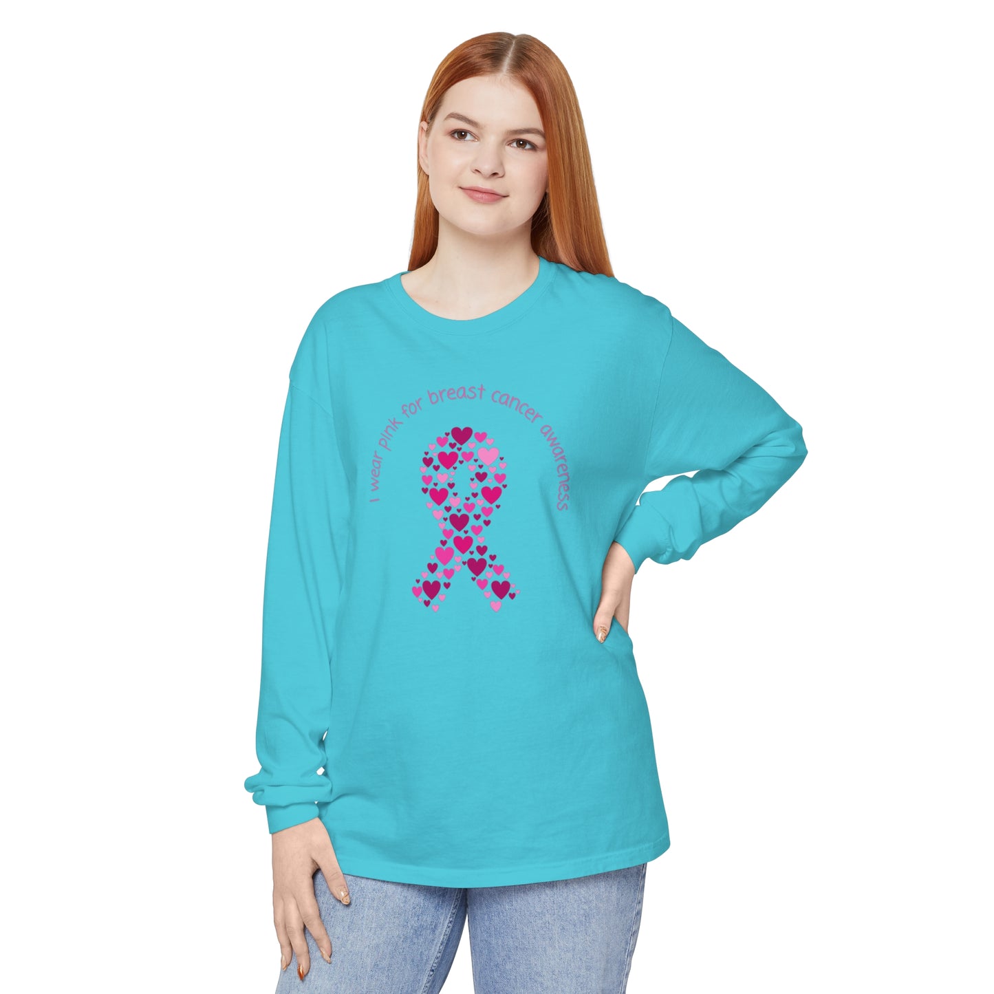 Breast Cancer Awareness Unisex Garment-dyed Long Sleeve T-Shirt