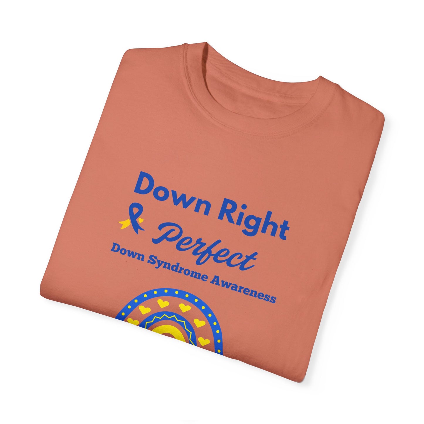 Down Right & Perfect Unisex Garment-Dyed T-shirt