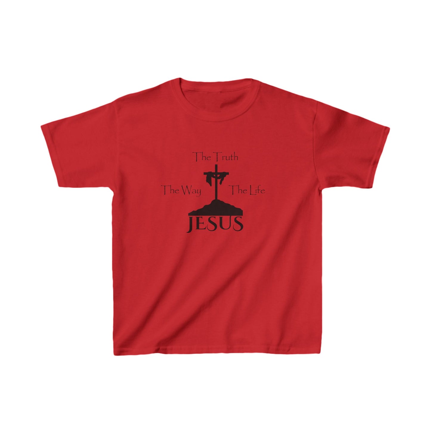 Jesus The Way The Truth The Life Kids Heavy Cotton™ Tee