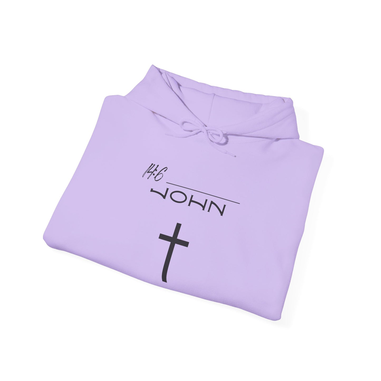 John 14:6 w/ Full Scripture On Back Unisex Heavy Blend™ Hooded Sweatshirt