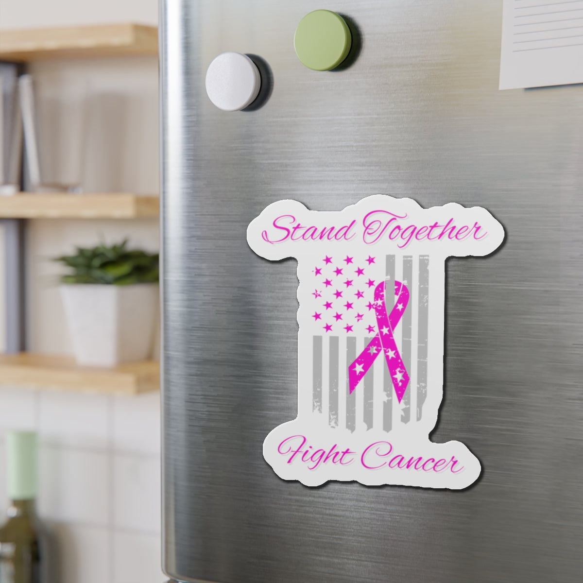 Stand Together Fight Breast Cancer Die-Cut Magnets