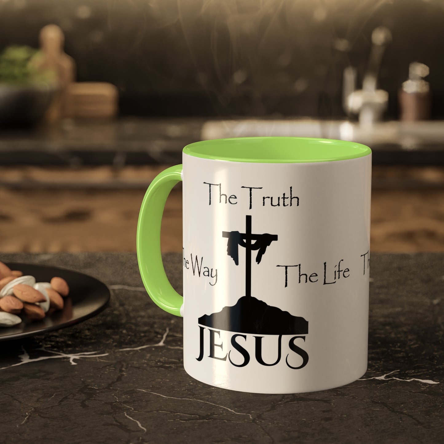 Jesus The Way The Truth The Life Colorful Mugs, 11oz