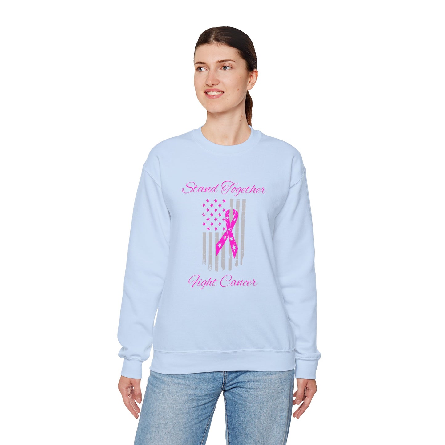 Stand Together Fight Breast Cancer Unisex Heavy Blend™ Crewneck Sweatshirt