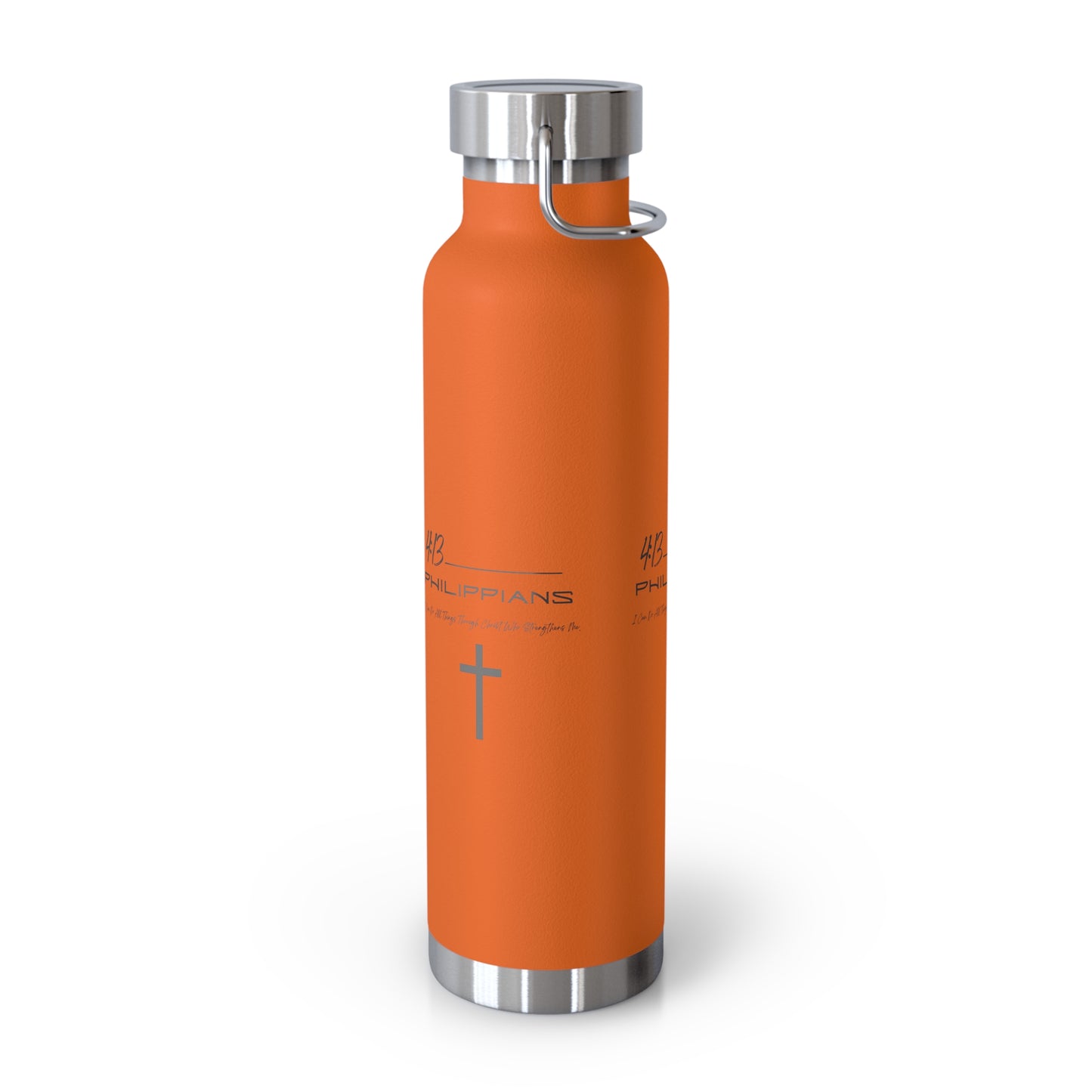 Philippians 4:13 Copper Vacuum Insulated Bottle, 22oz