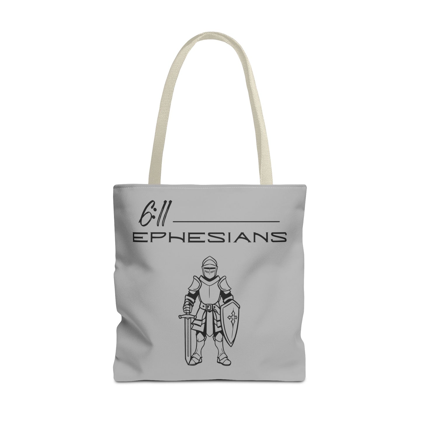 Ephesians 6:11 Full Armor of God Tote Bag (AOP)