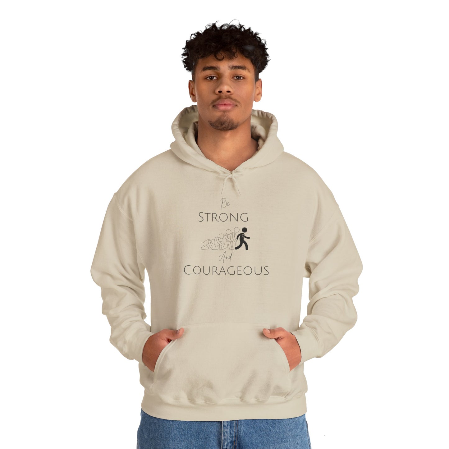 Be Strong And Courageous Unisex Heavy Blend™ Hooded Sweatshirt