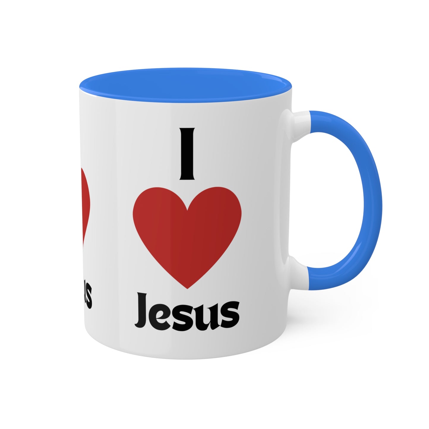 I love Jesus Colorful Mugs, 11oz