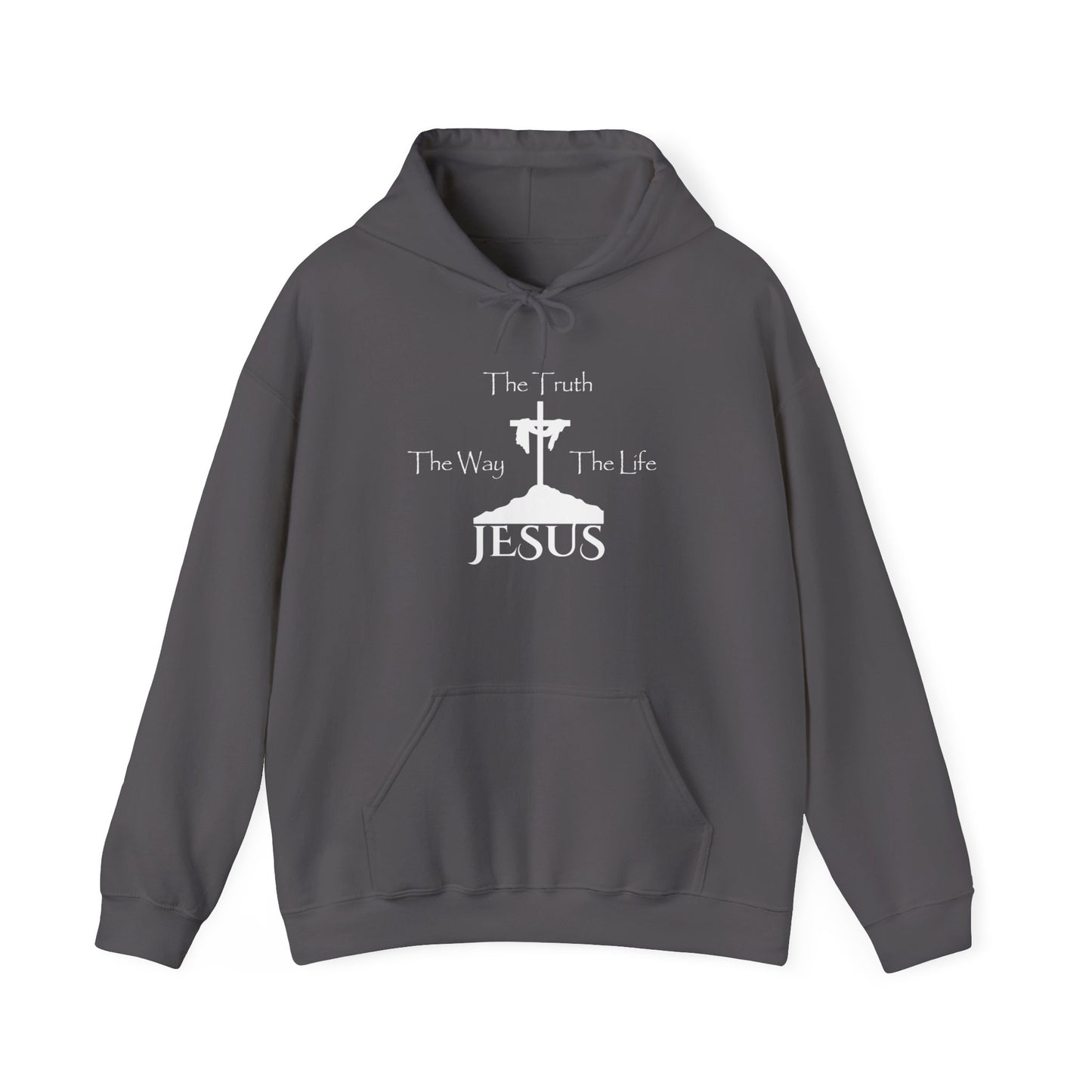 Jesus The Way The Truth The Life Unisex Heavy Blend™ Hooded Sweatshirt