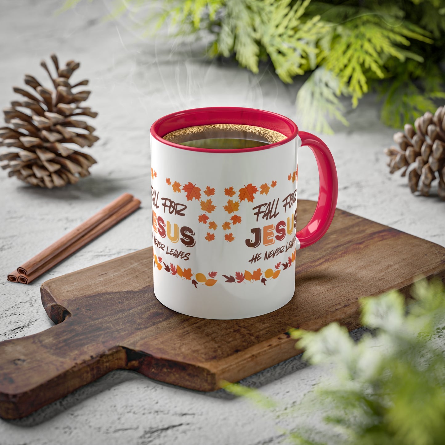 Fall For Jesus Harvest Colorful Mugs, 11oz