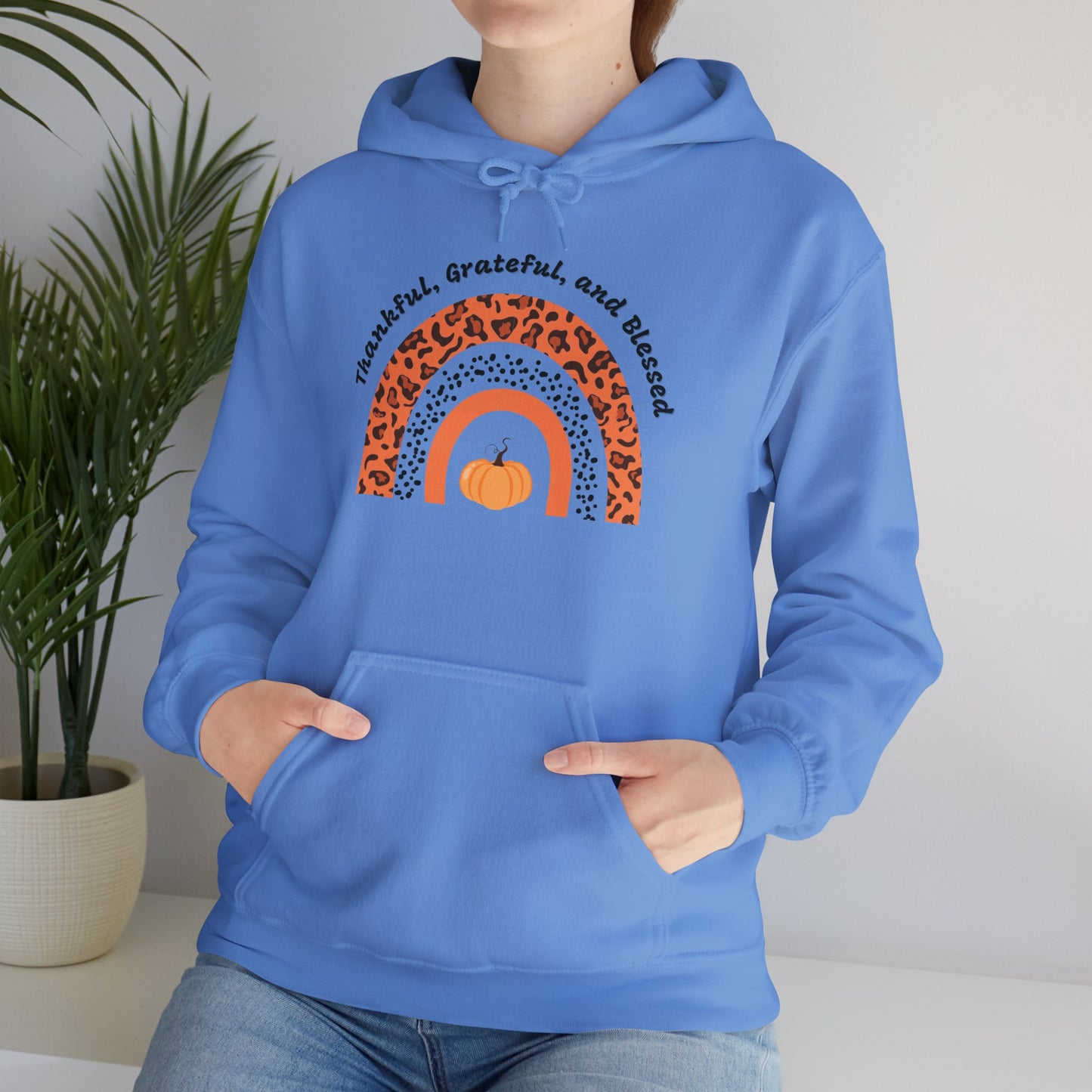 Thankful Grateful Blessed Unisex Heavy Blend™ Hooded Sweatshirt