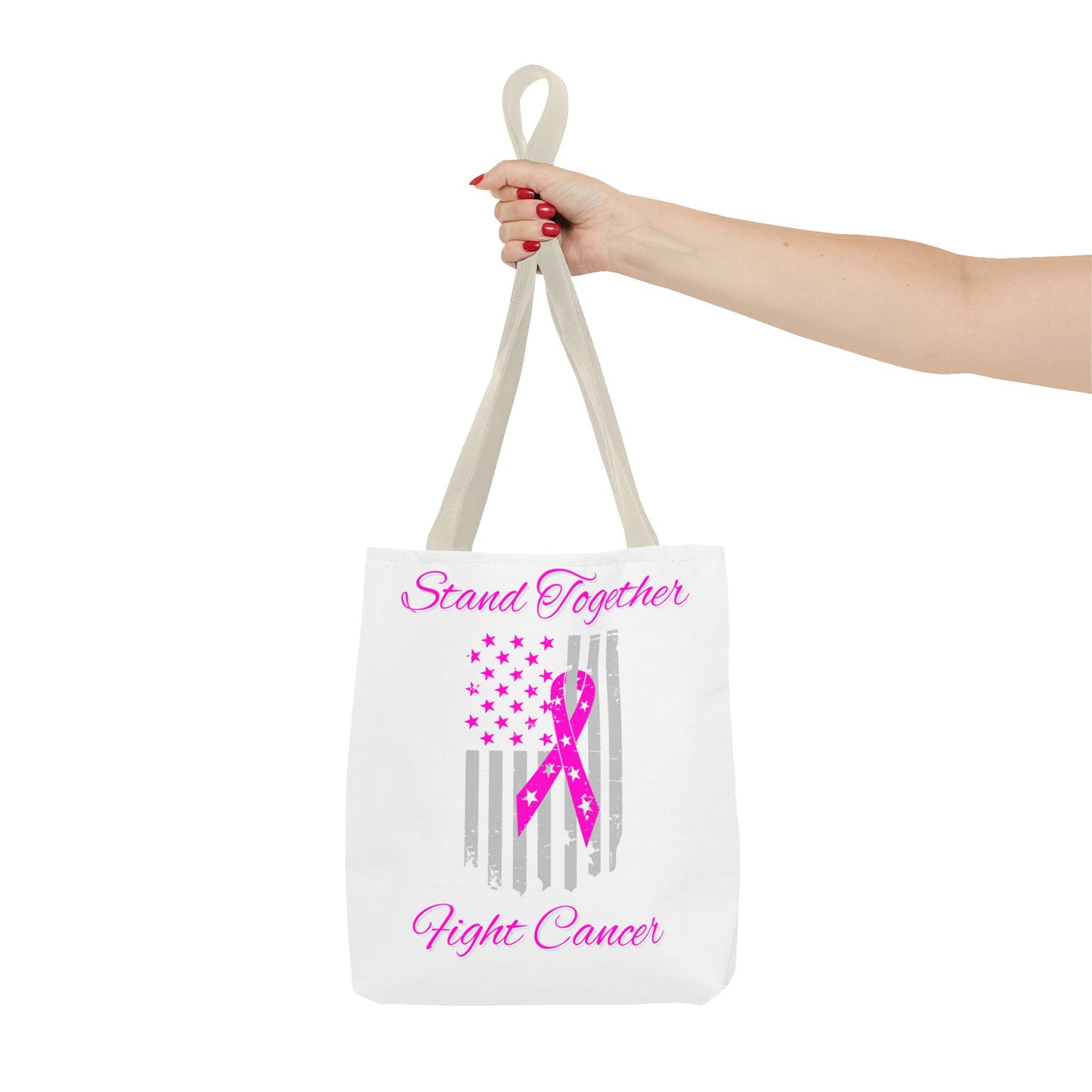 Stand Together Fight Breast Cancer Tote Bag (AOP)