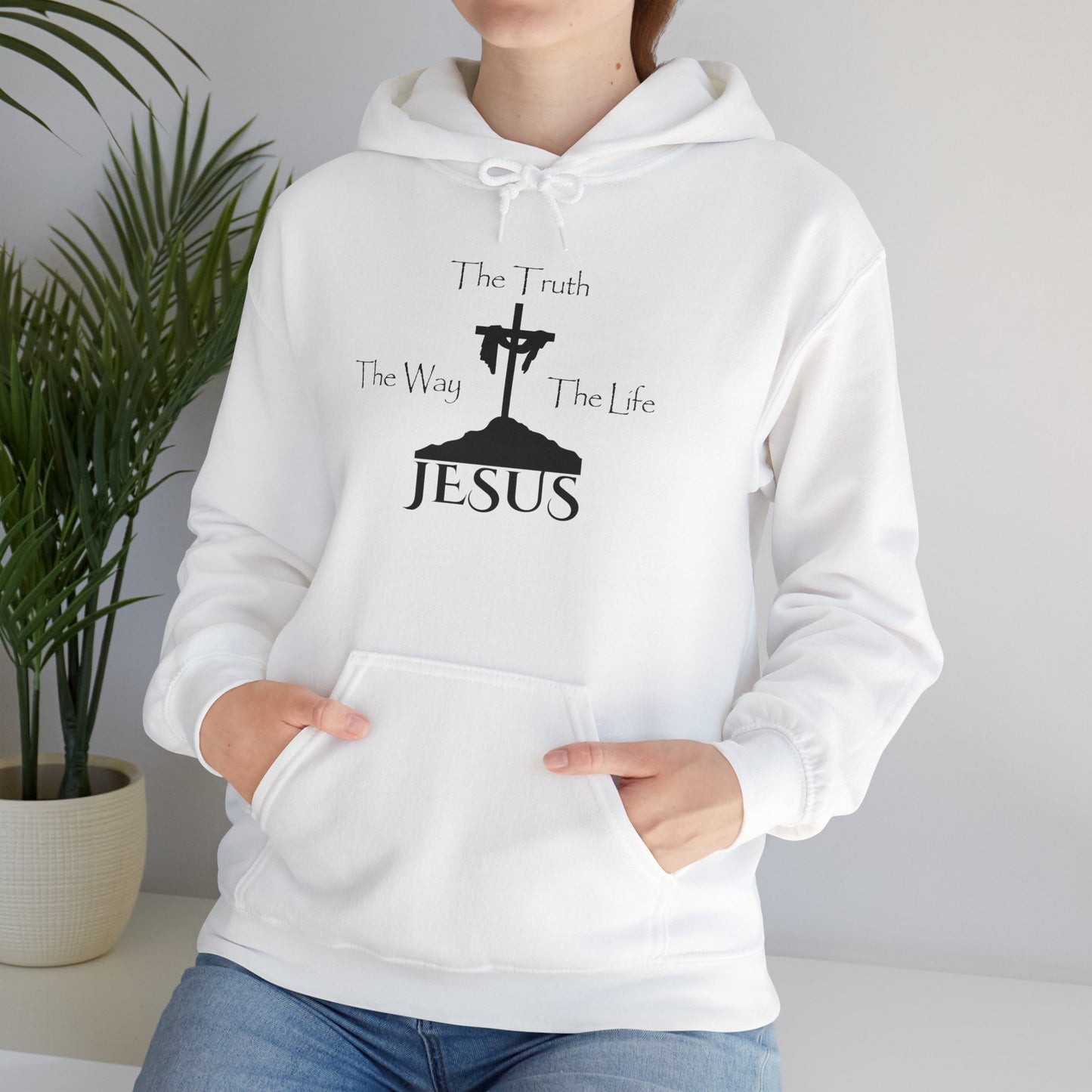 Jesus The Way The Truth The Life Unisex Heavy Blend™ Hooded Sweatshirt