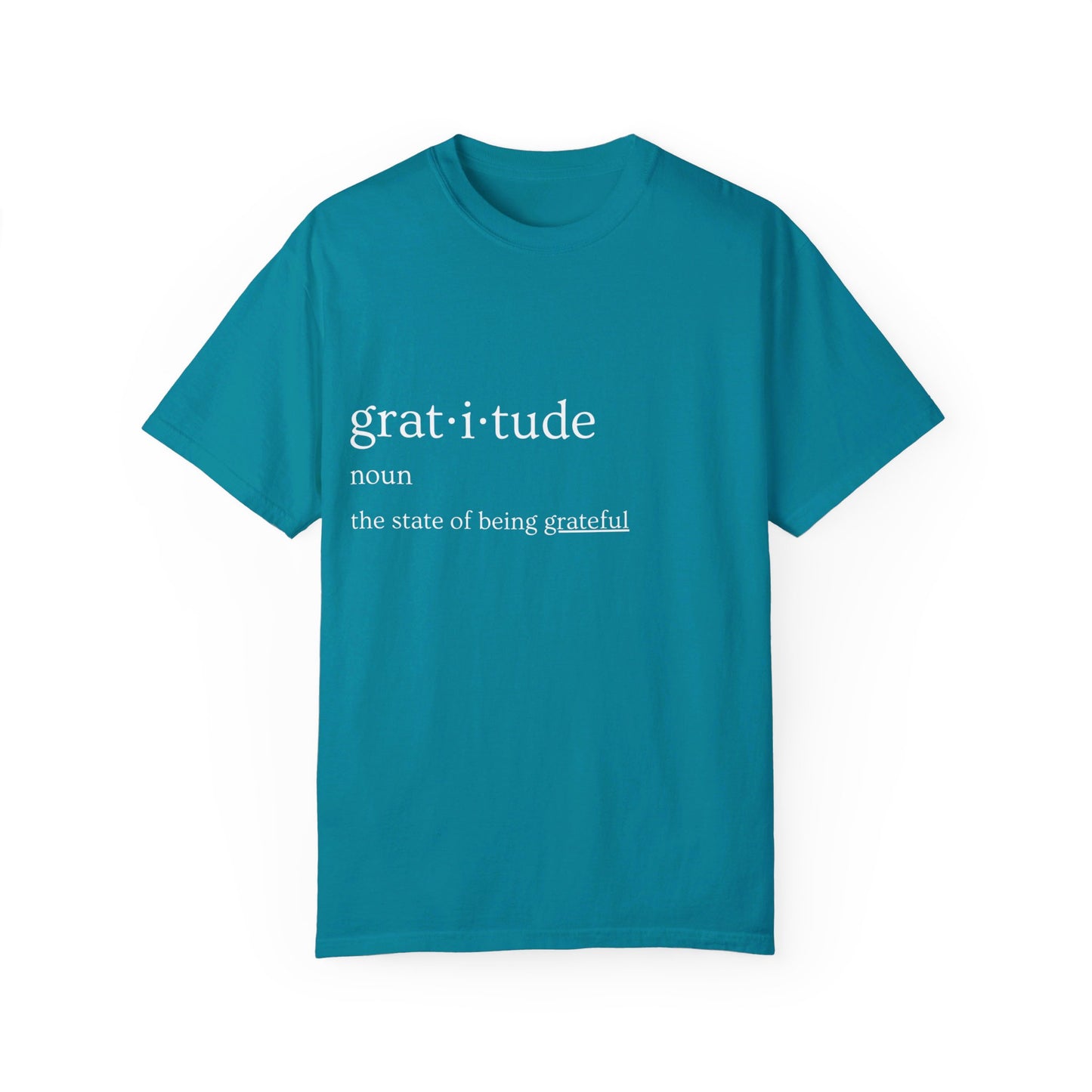 Gratitude Definition Unisex Garment-Dyed T-shirt