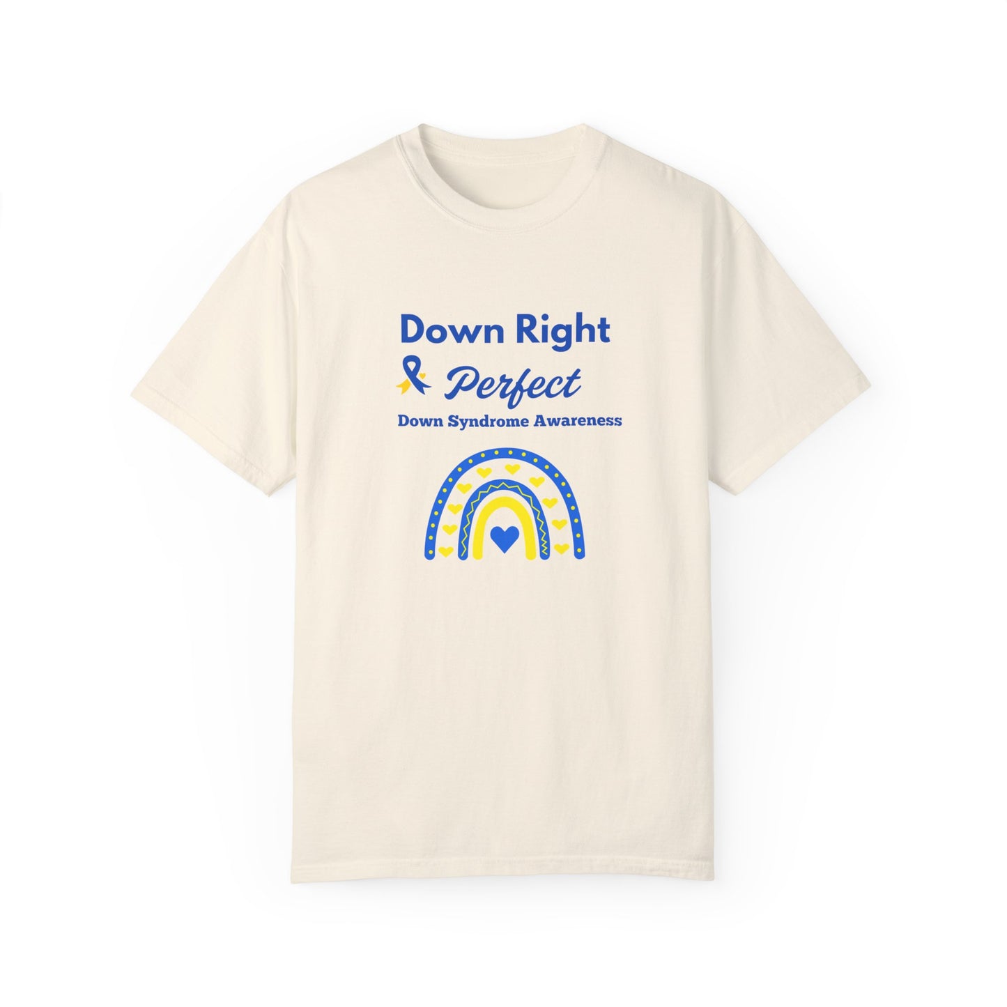 Down Right & Perfect Unisex Garment-Dyed T-shirt