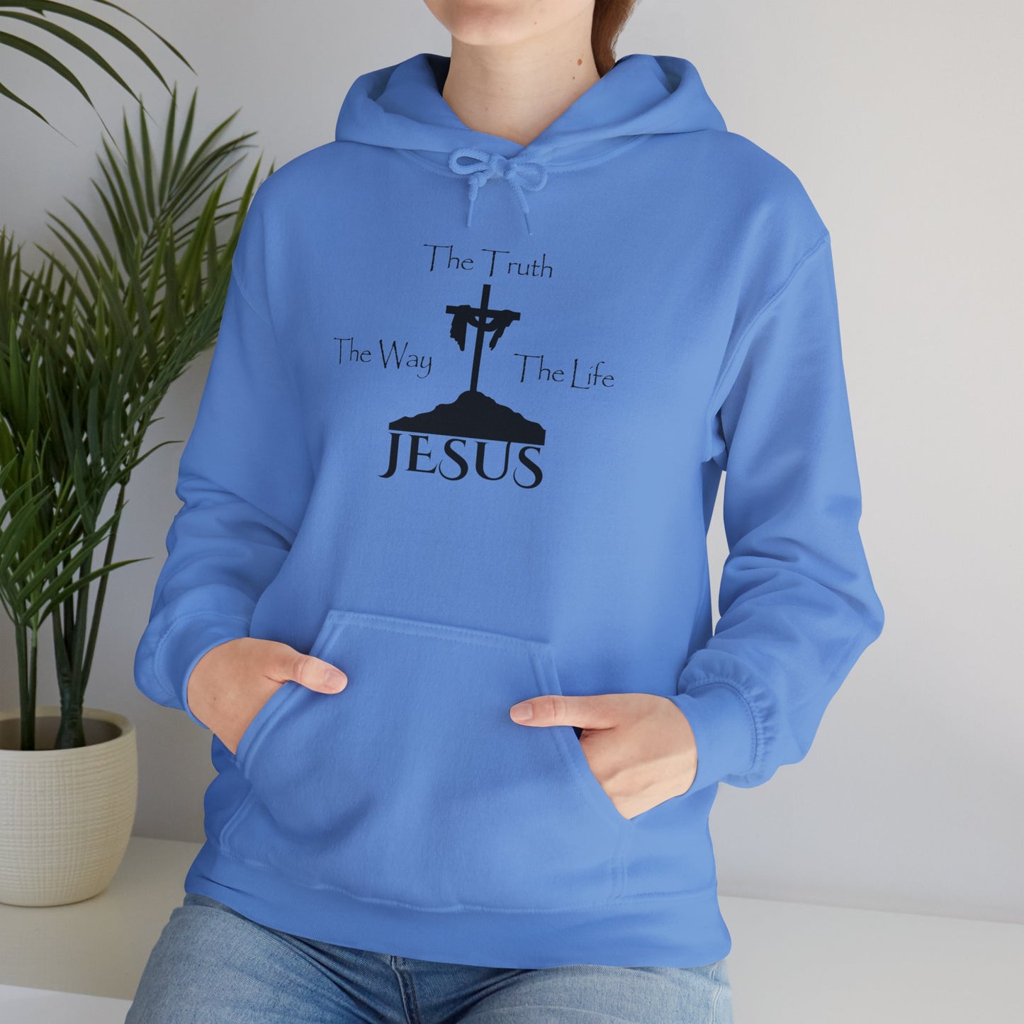 Jesus The Way The Truth The Life Unisex Heavy Blend™ Hooded Sweatshirt