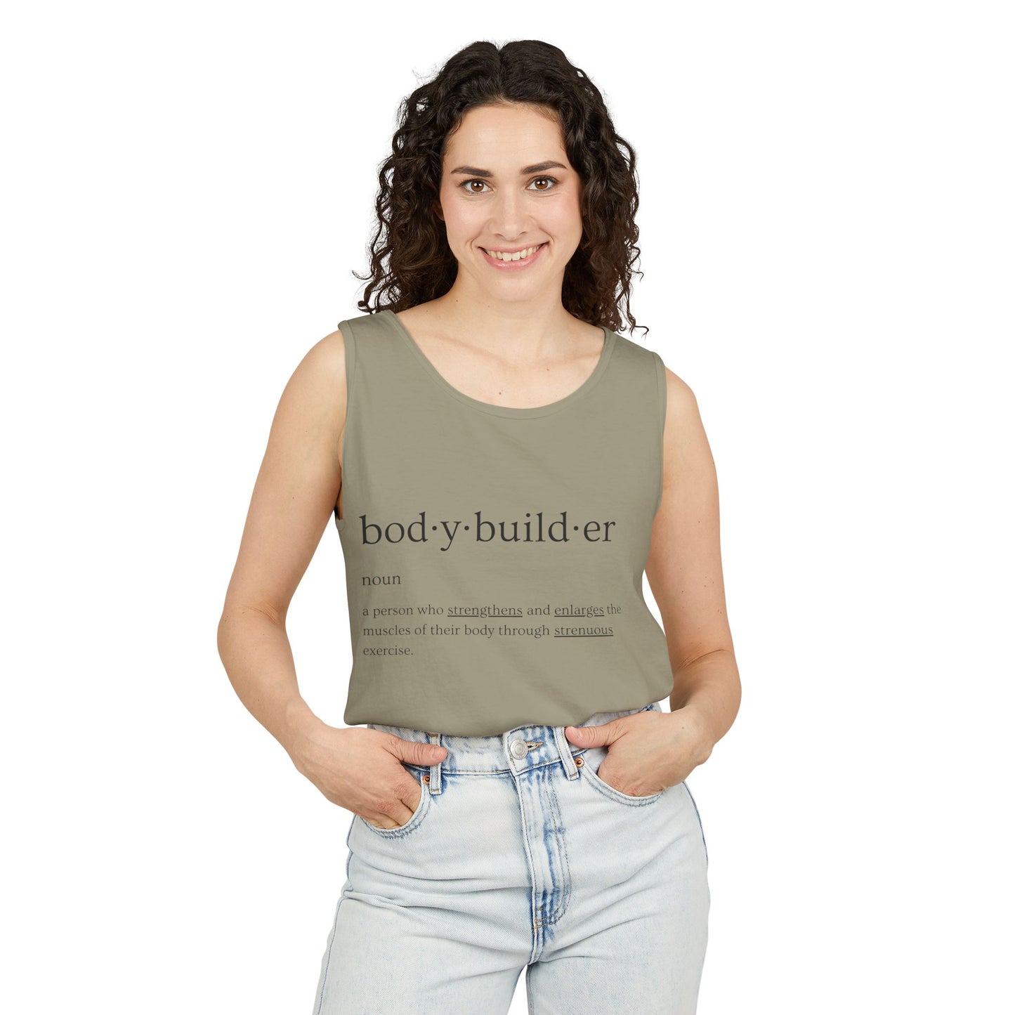 Bodybuilder Definition Unisex Garment-Dyed Tank Top