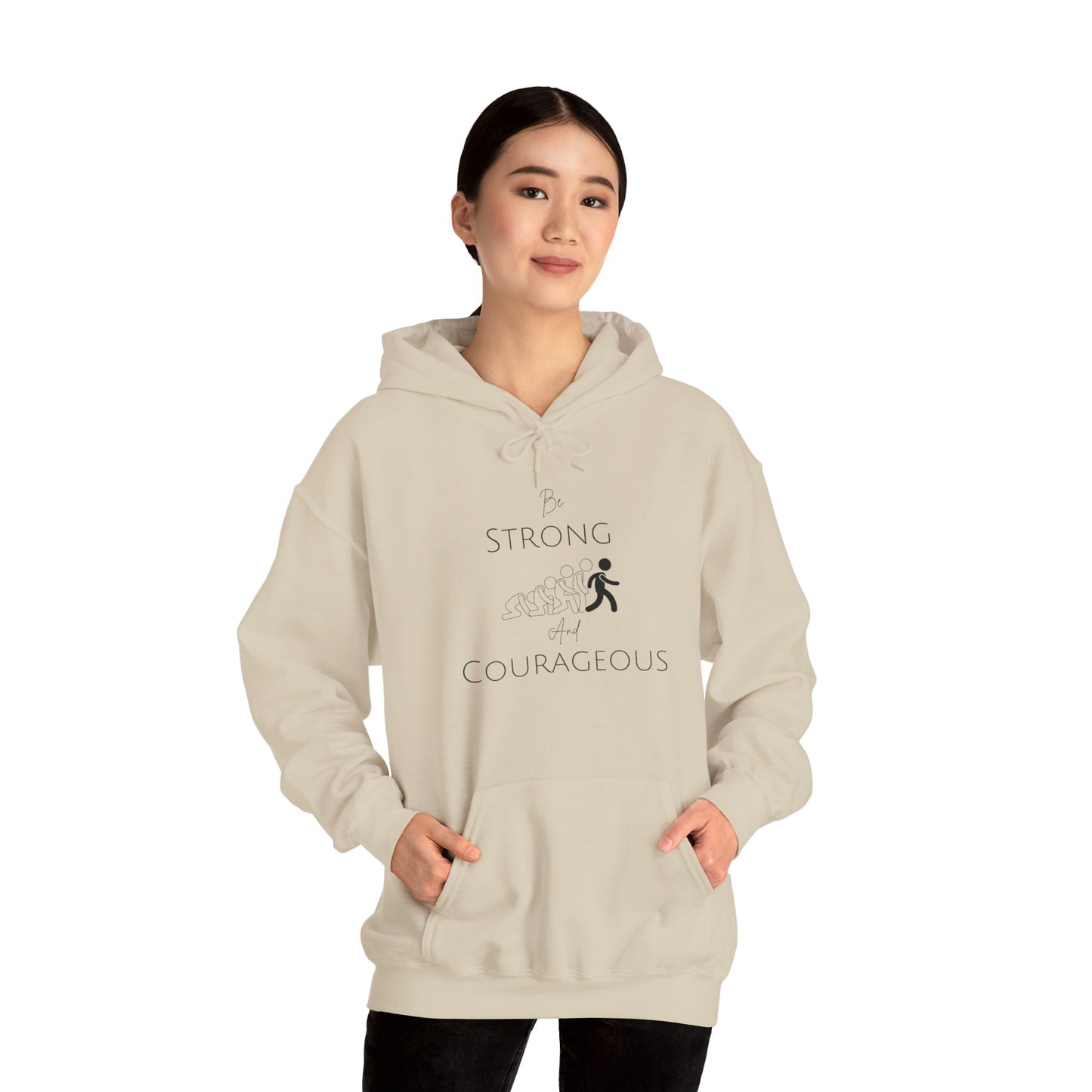 Be Strong And Courageous Unisex Heavy Blend™ Hooded Sweatshirt