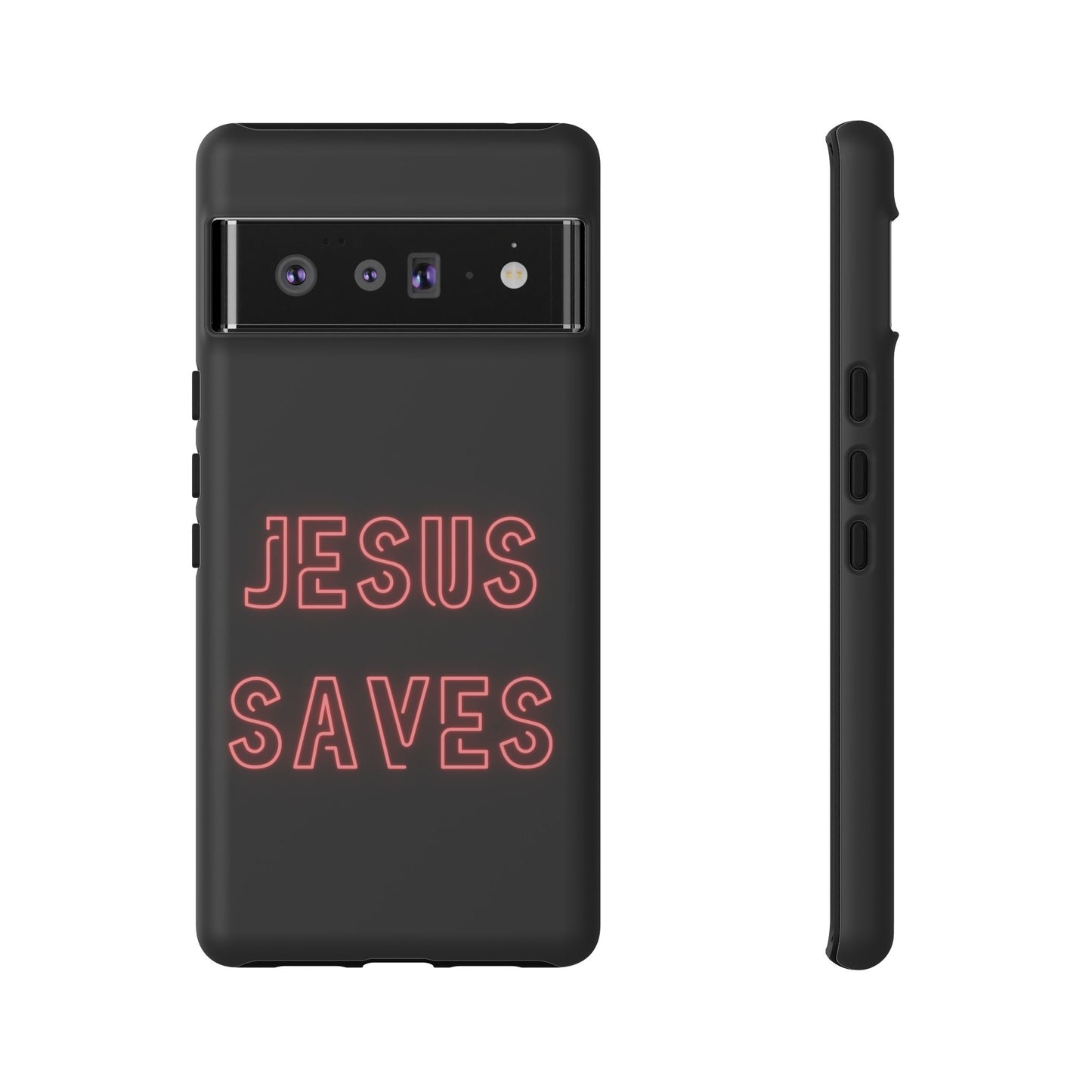 Jesus Saves Neon Signage Tough Cases Iphone Samsung Google