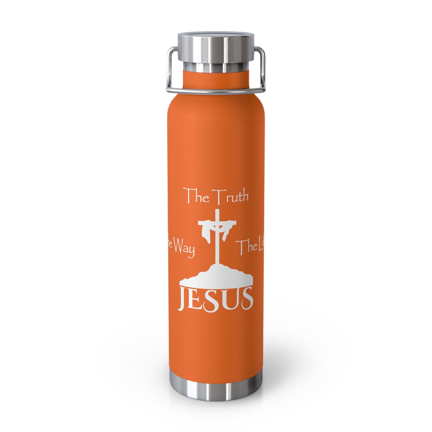 Jesus The Way The Truth The Life Copper Vacuum Insulated Bottle, 22oz