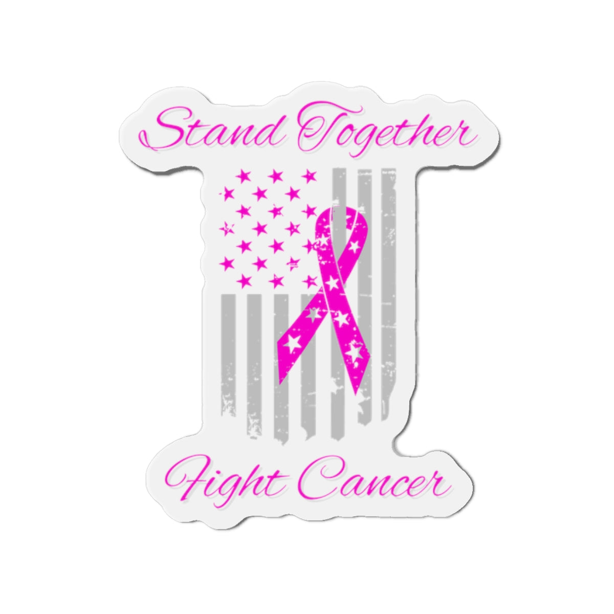 Stand Together Fight Breast Cancer Die-Cut Magnets