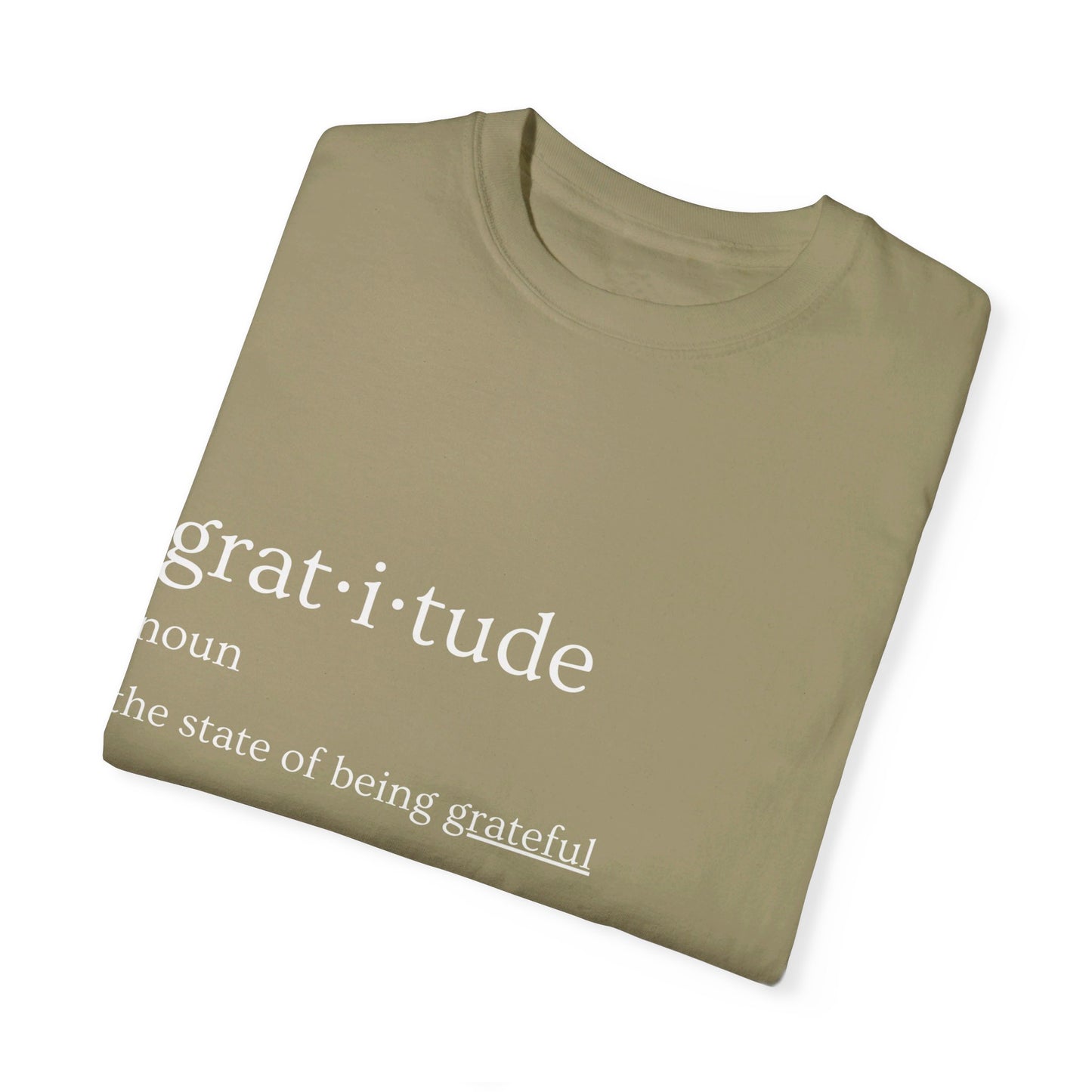 Gratitude Definition Unisex Garment-Dyed T-shirt