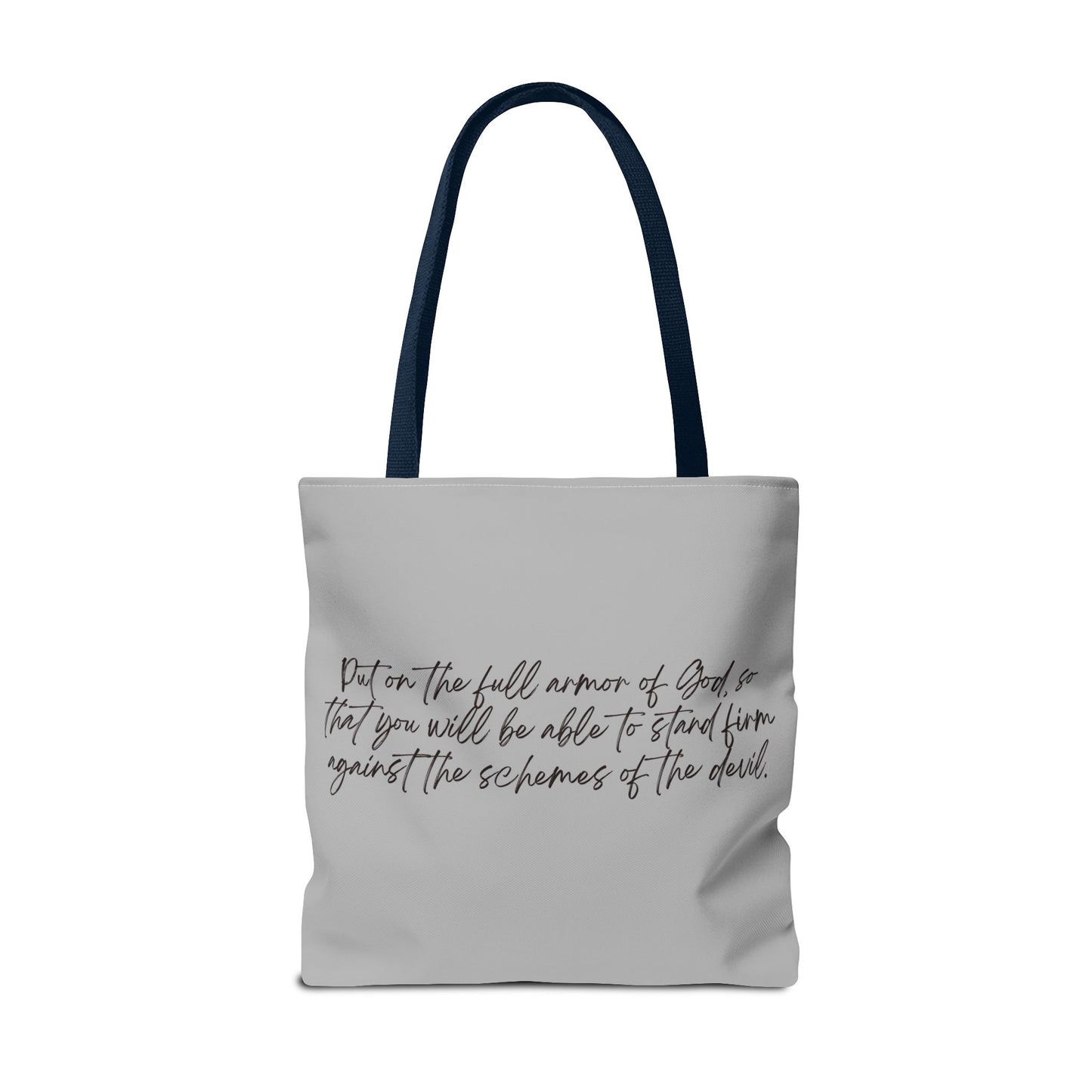 Ephesians 6:11 Full Armor of God Tote Bag (AOP)