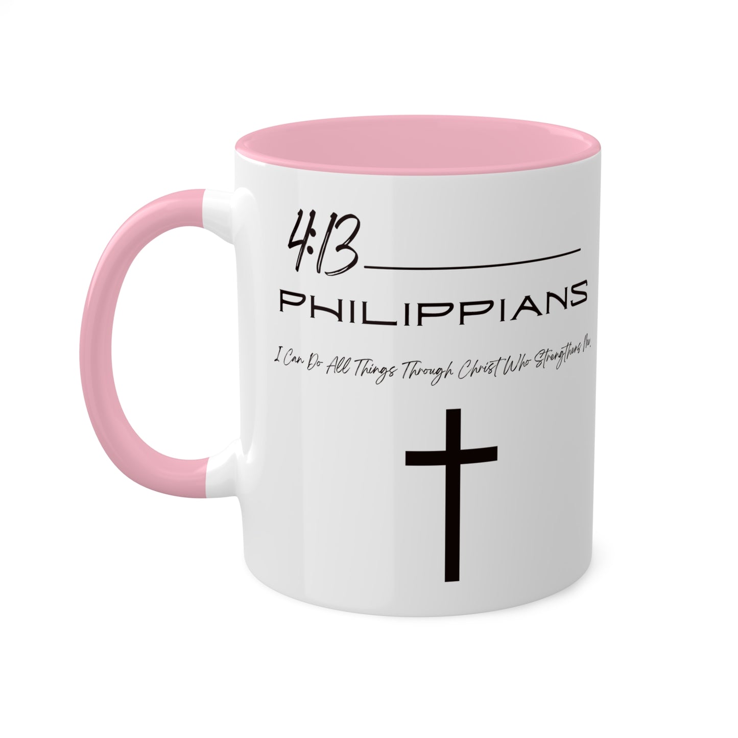 Philippians 4:13 Colorful Mugs, 11oz