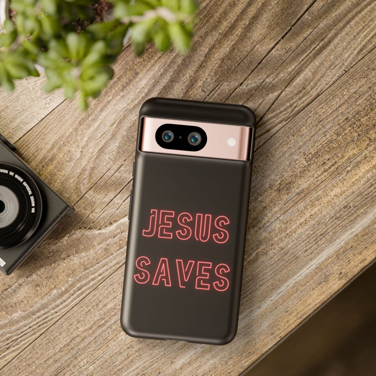 Jesus Saves Neon Signage Tough Cases Iphone Samsung Google