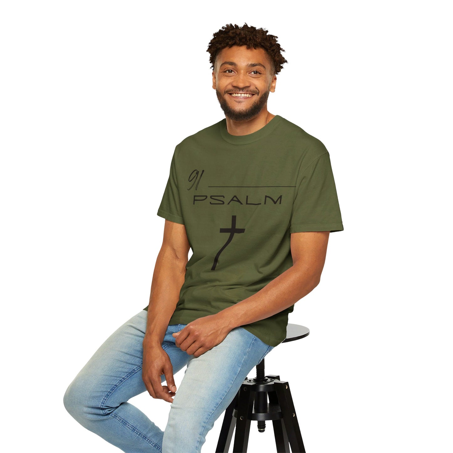 Psalm 91 Unisex Garment-Dyed T-shirt