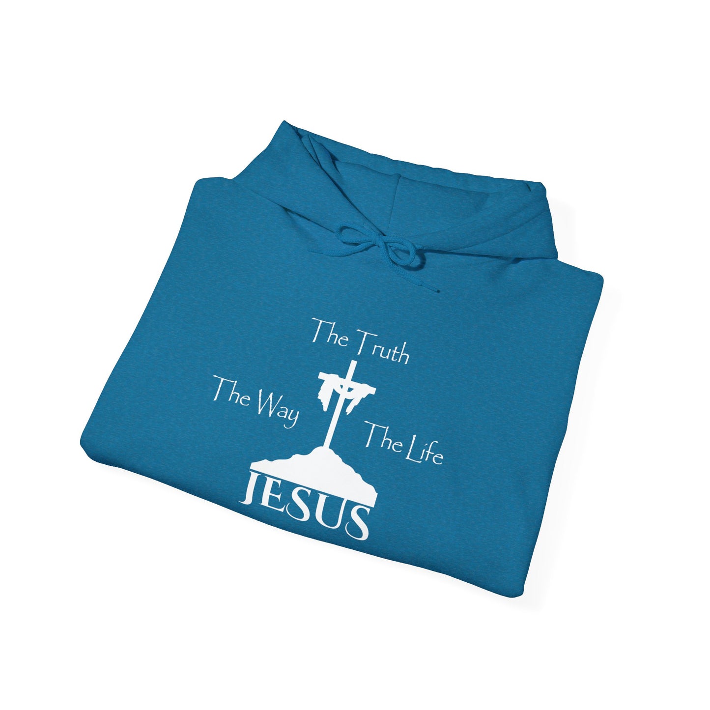 Jesus The Way The Truth The Life Unisex Heavy Blend™ Hooded Sweatshirt