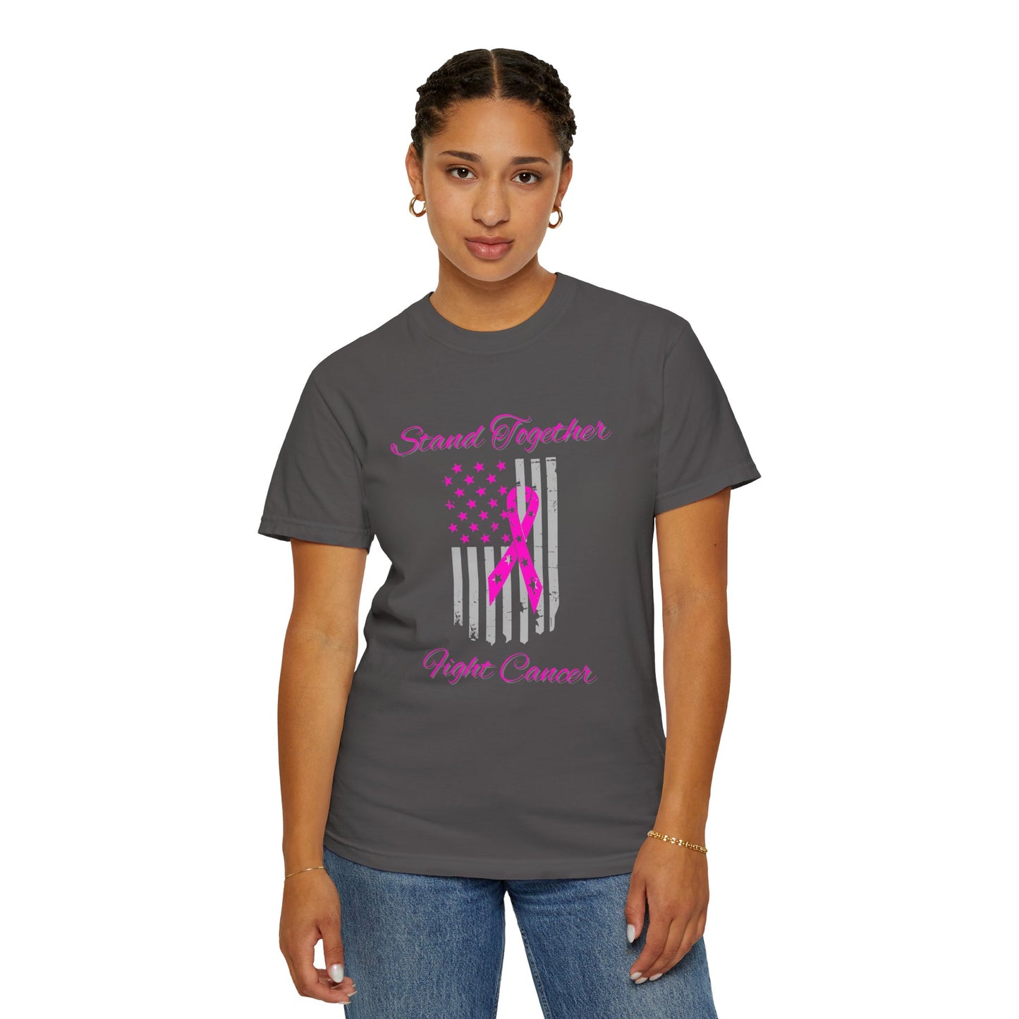 Stand Together Fight Breast Cancer Unisex Garment-Dyed T-shirt