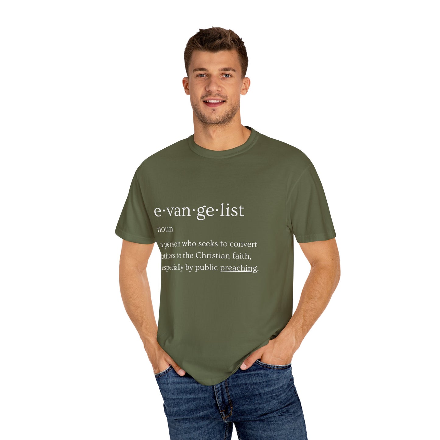 Evangelist Definition Unisex Garment-Dyed T-shirt